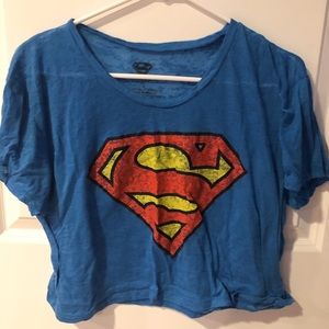 Superman Crop Top